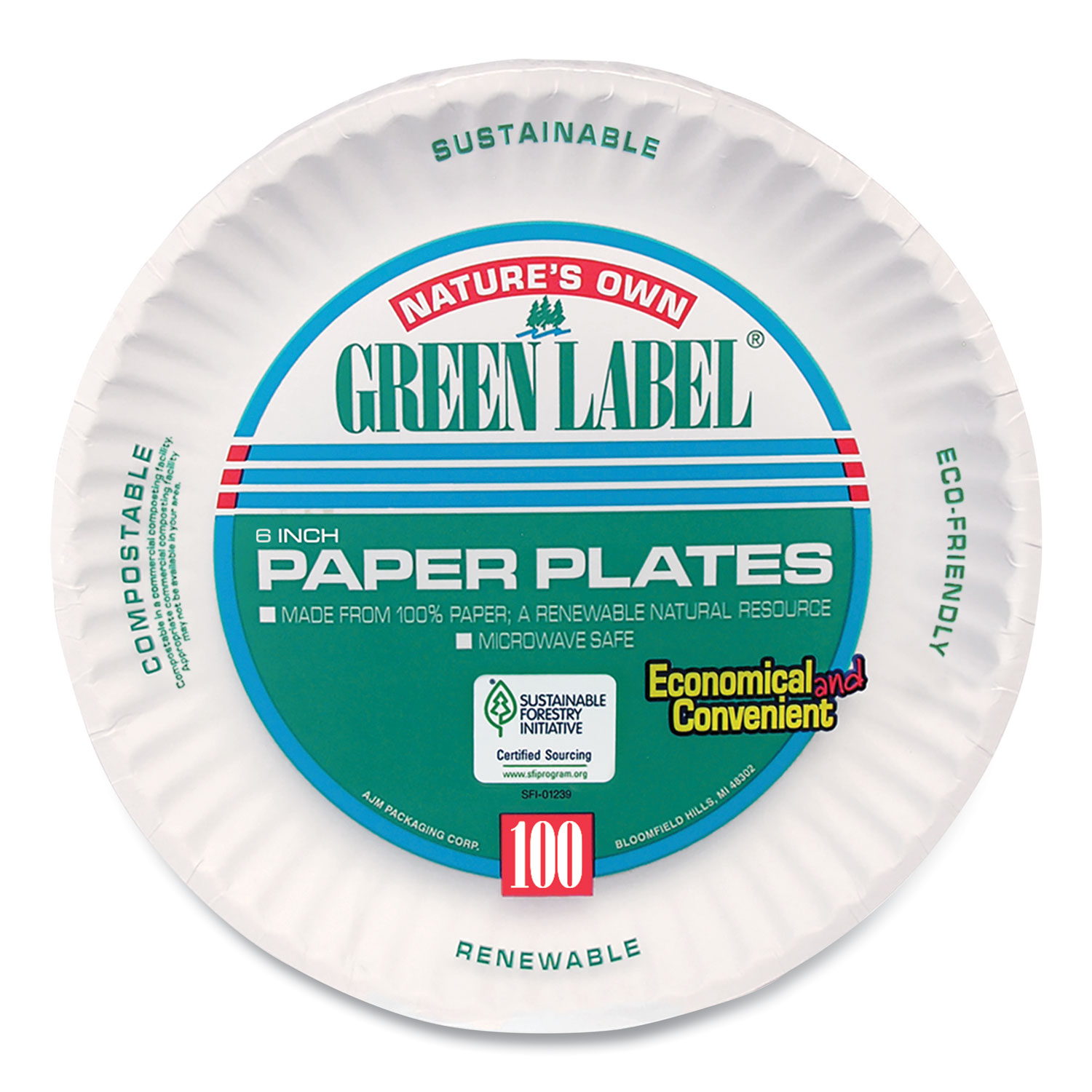 AJM Packaging Co # AJMPP6GREWH