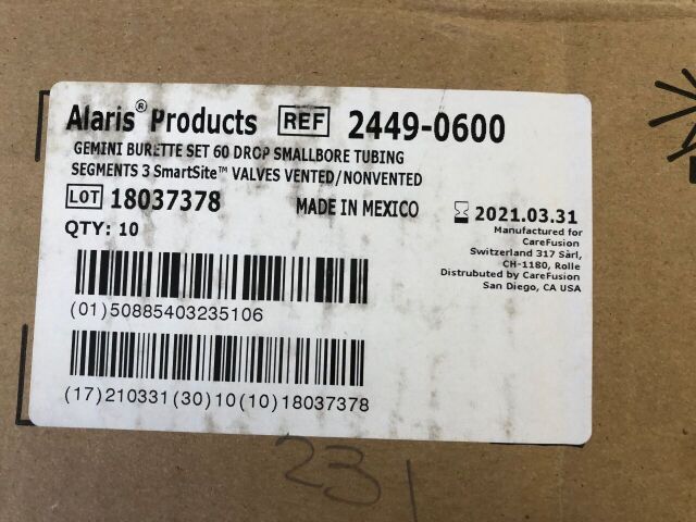 Alaris Medical # 2449-0600