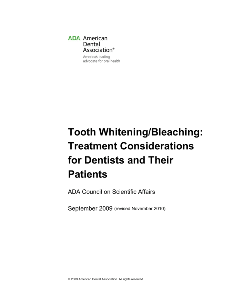 American Dental Assoc # W285
