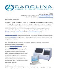 Carolina Chemistries # 165