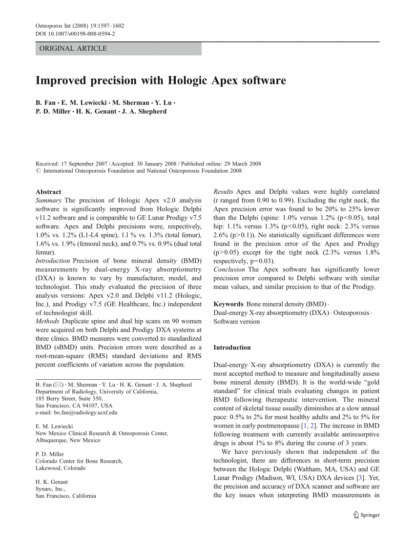 Hologic # DICOM-APEX