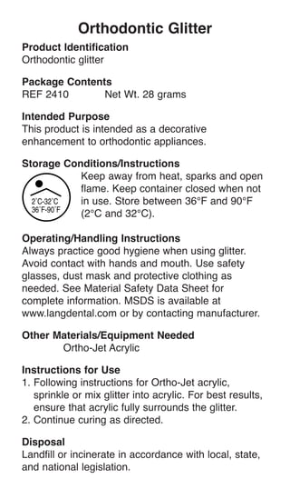 Lang Dental Mfg Co # 2410LIME