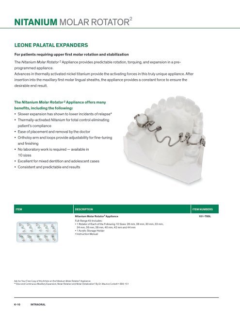 Ortho Organizers # 3207410