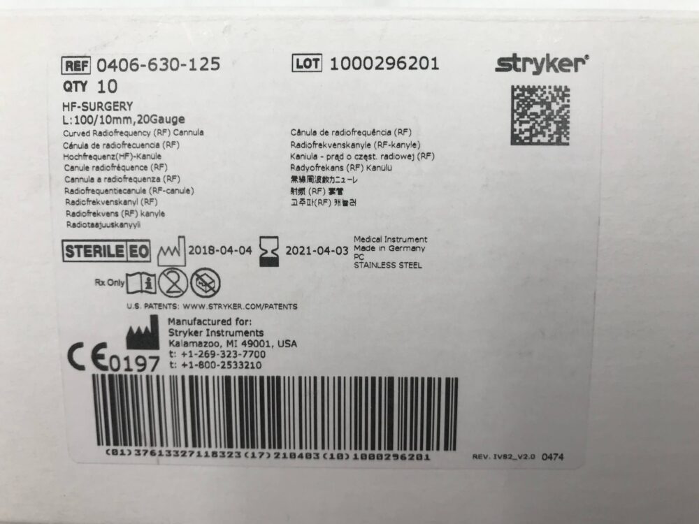 Stryker # 406630125